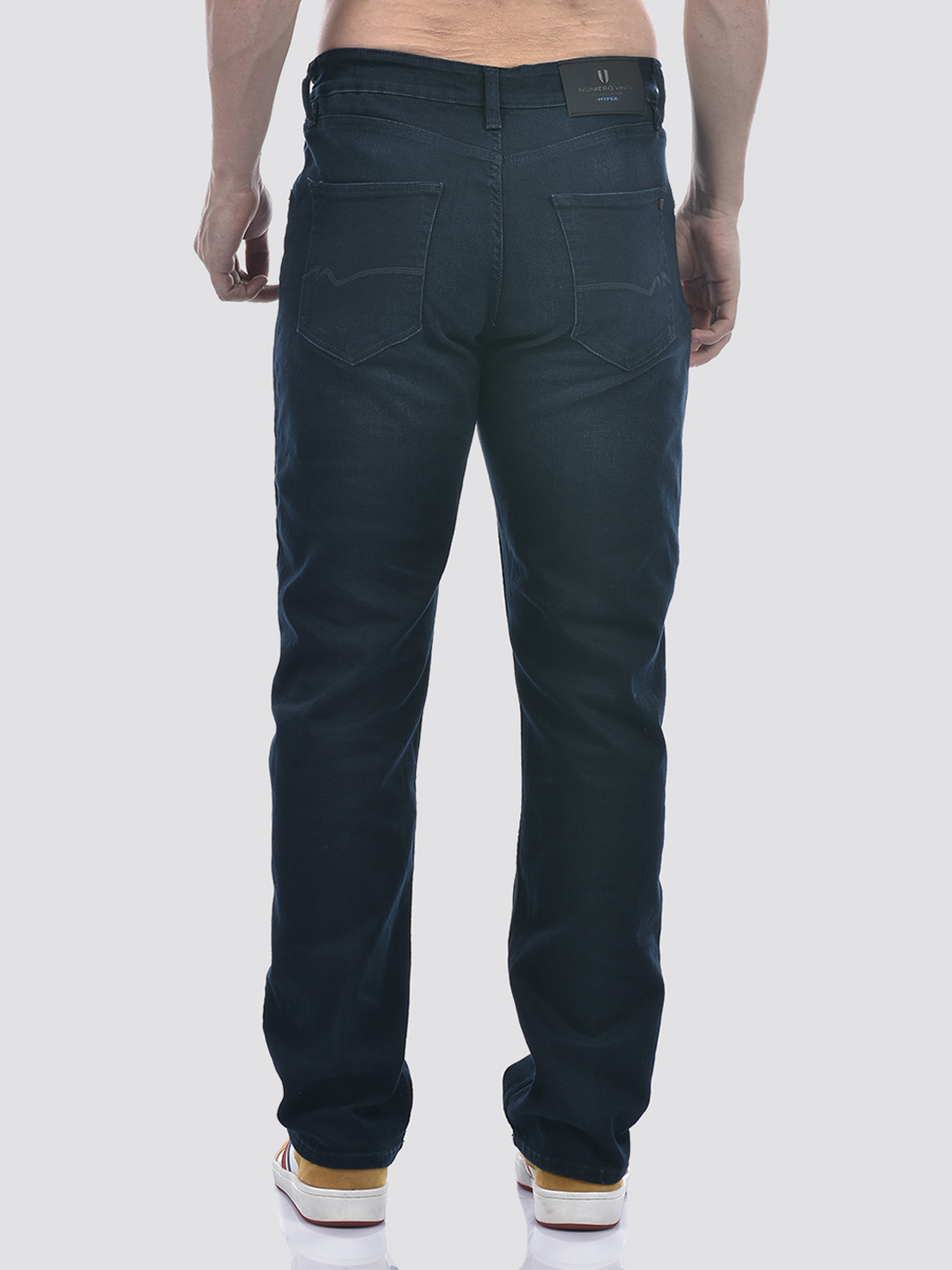 Numero Uno Men Dark Blue Regular Fit Sustainable Packable Jeans